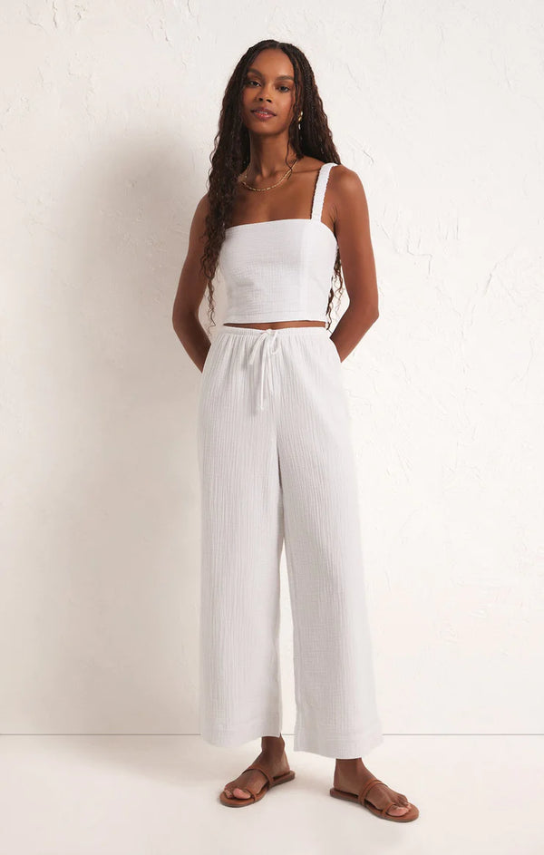 Z Supply Barbados Gauze Pant White