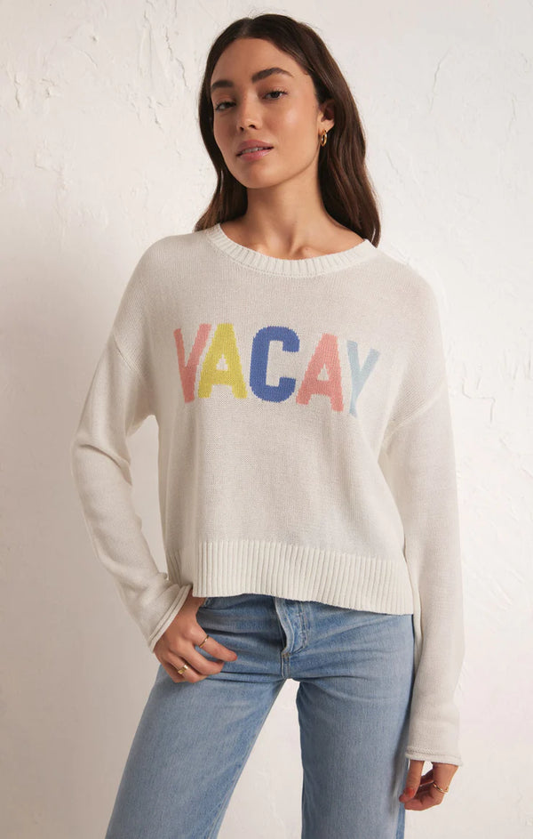 Z Supply Sienna Vacay Sweater White