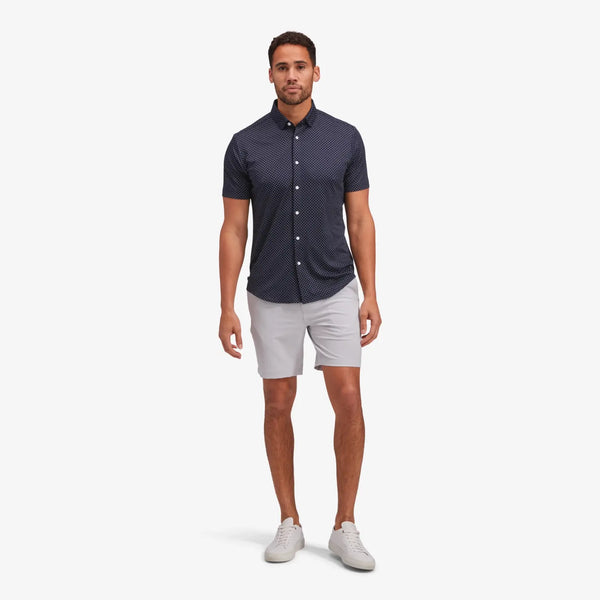 Mizzen+Main Halyard Short Sleeve in Navy Dot Print