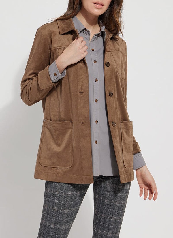 Lysse Abigail Vegan Suede Jacket Old Chestnut