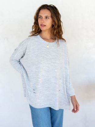 Mersea The Catalina Travel Sweater Ash