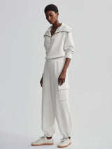 Varley The Cargo Pant 25 Inseam Ivory Marl