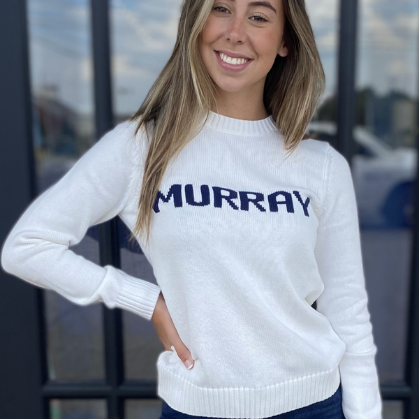 Ellsworth & Ivy Murray Sweater Ivory/Navy