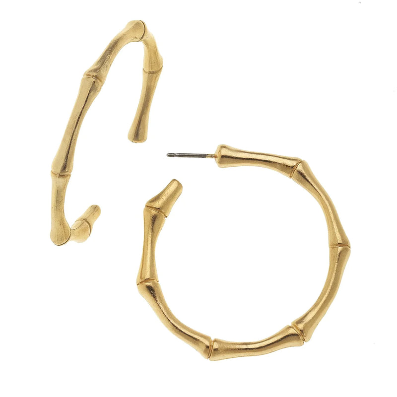 Susan Shaw Bamboo Hoops Gold