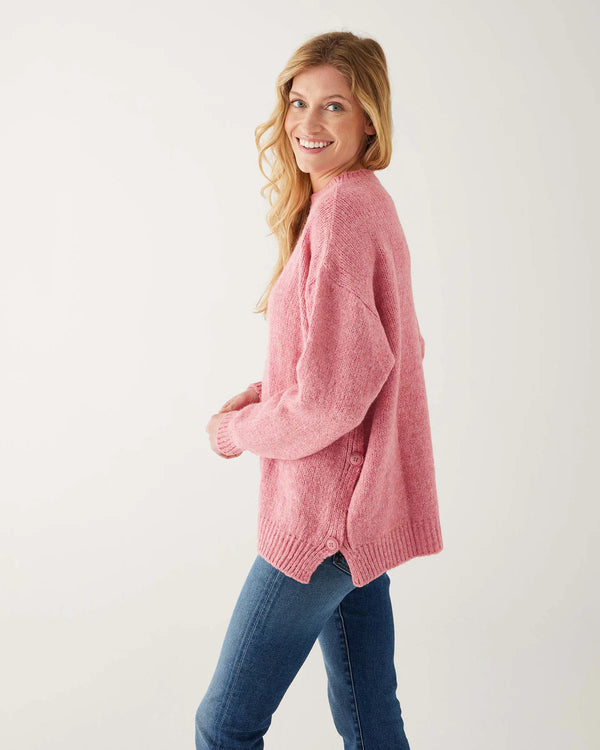 Mersea Bari Side Button Sweater Rouge