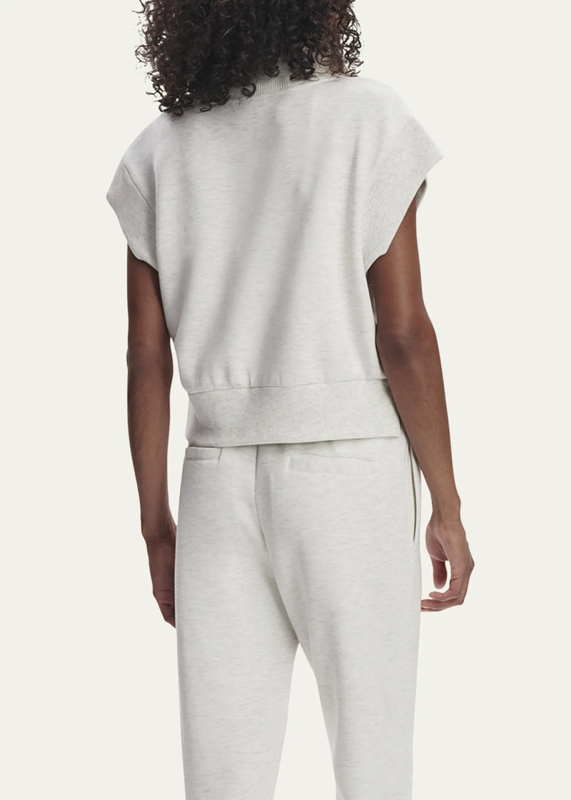Varley Kelly Half-Zip Sweatshirt Ivory Marl