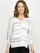 Elliott Lauren Blocked Off Sweater Natural