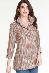 Multiples Button Front Shirt Multi