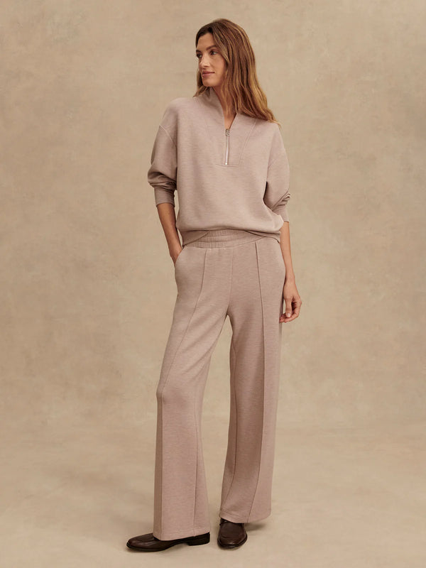 Varley The Wide Leg Pant 28" Taupe Marl