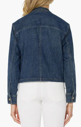 Liverpool Cropped Cargo Jacket Laguna Beach