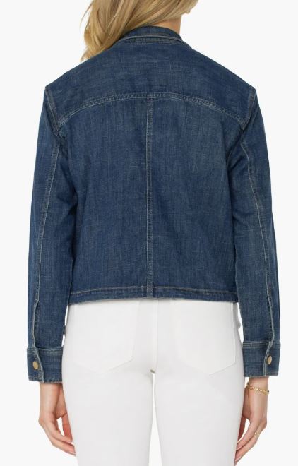 Liverpool Cropped Cargo Jacket Laguna Beach