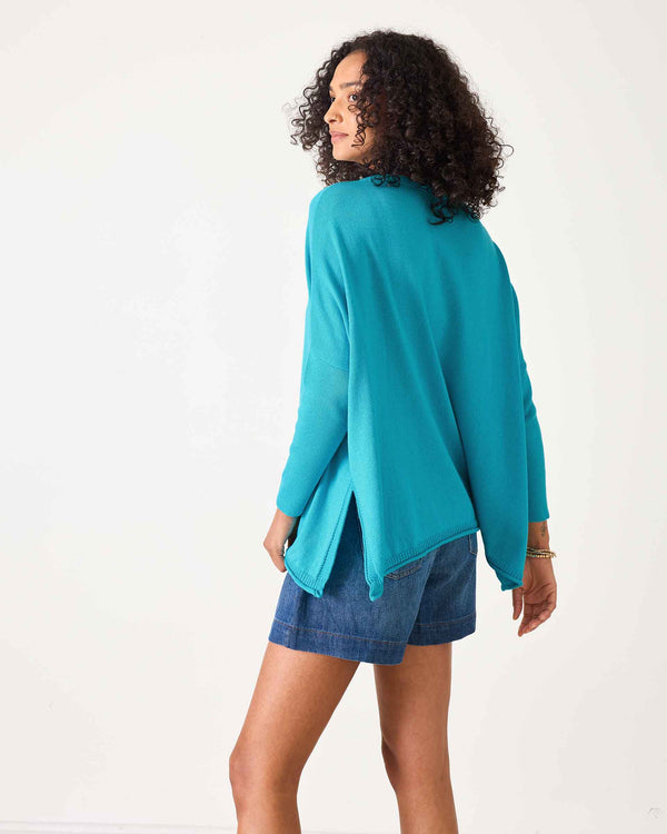 Mersea Catalina Cotton Crewneck Sweater Clear Sky Blue