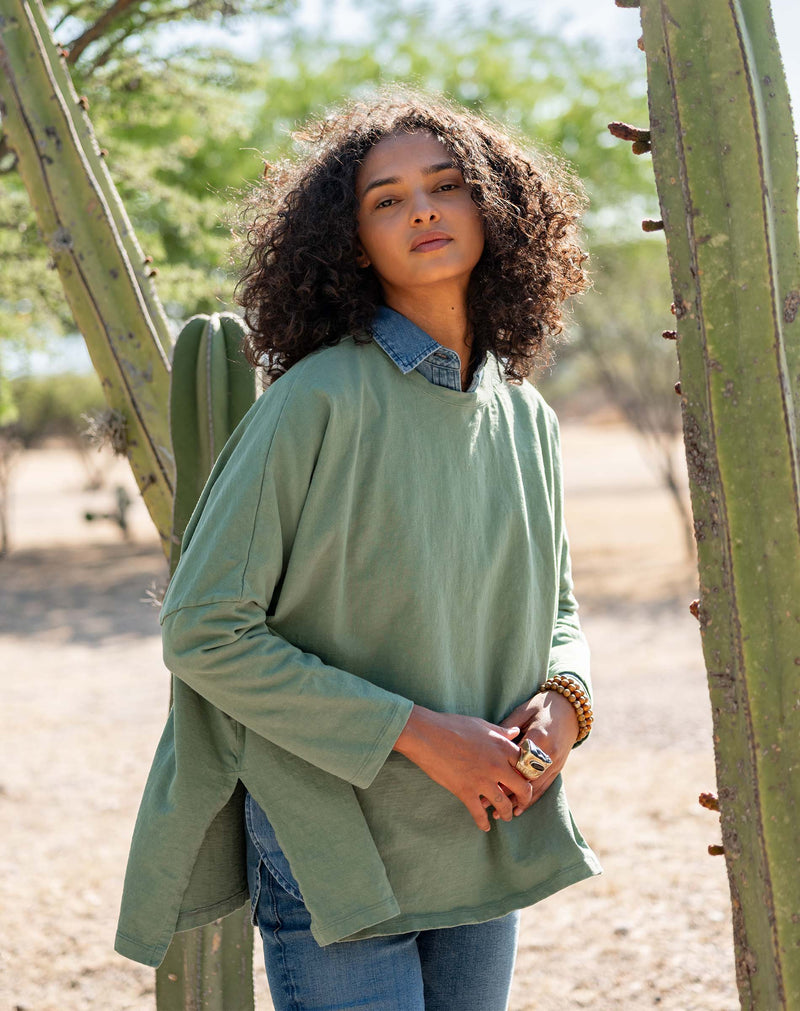 Mersea Catalina Slub Tee Olive Green