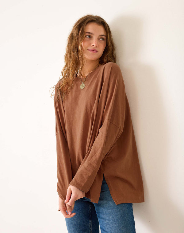 Mersea Catalina Slub Tee Brushed Super Soft Suede