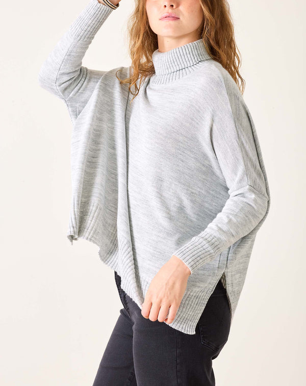Mersea Catalina Turtleneck Sweater Ash Grey