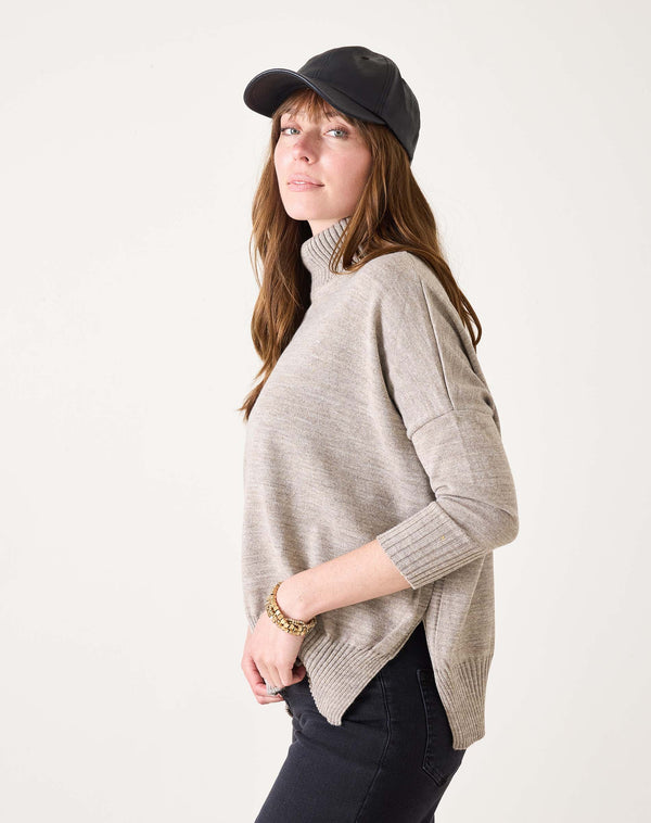 Mersea Catalina Turtleneck Sweater Driftwood