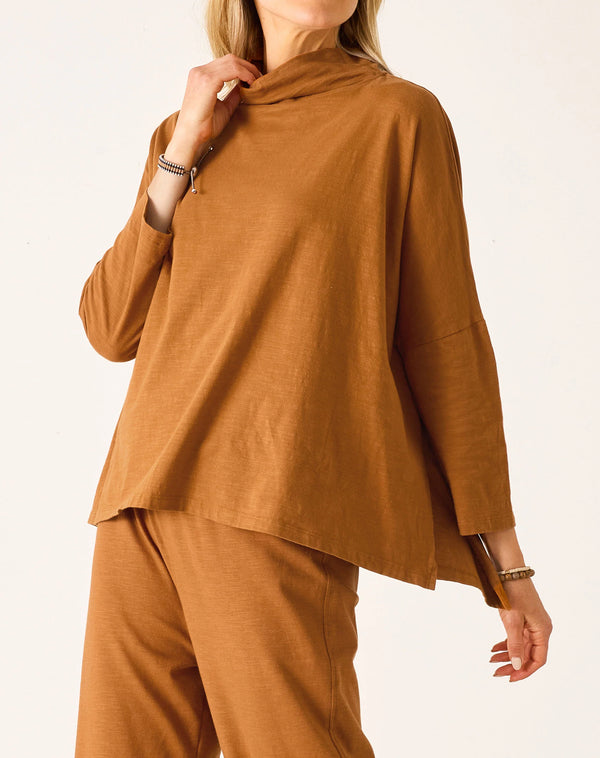 Mersea Catalina Turtleneck Tee Tobacco