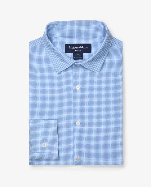 Mizzen+Main Leeward No-Tuck Dress Shirt Province Circle Print