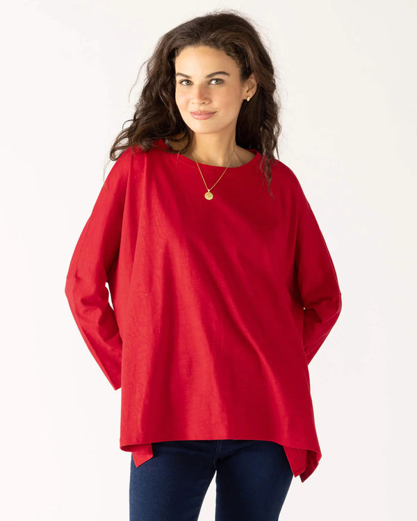 Mersea Catalina Slub Tee Crimson