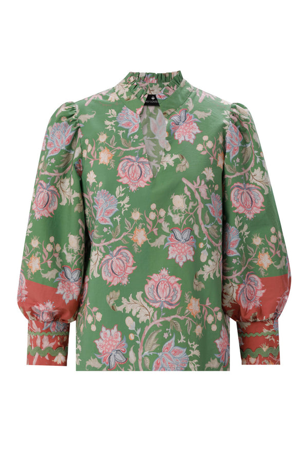 Emily Lovelock Hailey Blouse Green