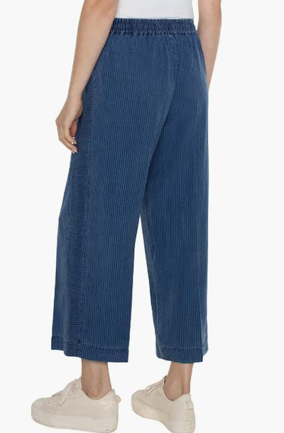 【WONDER WONDER】Clip string banding pin tuck l wide slacks Cava Wide Leg Pants | Pomander Place