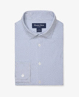 Mizzen+Main Leeward No-Tuck Dress Shirt Coastal Fjord Diamond Mosaic