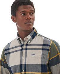 Barbour Dunoon Mens Tailored Shirt - Forest Mist