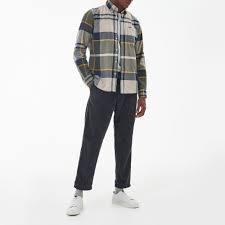 Barbour Dunoon Mens Tailored Shirt - Forest Mist