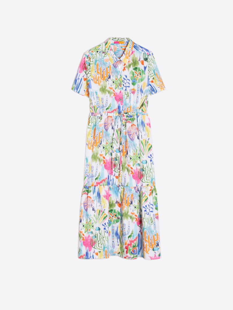 Vilagallo Eveline Acuarela Fondo Marino Dress Multicolor