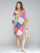 Vilagallo Tyanna Bandana Dress Multi