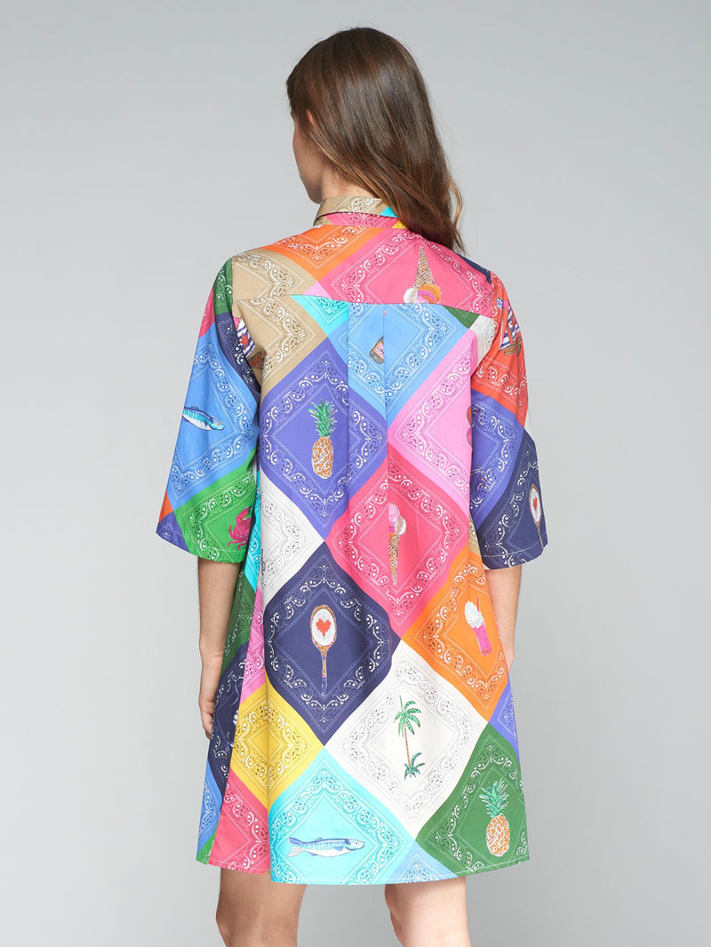 Vilagallo Tyanna Bandana Dress Multi Dan's Southern Prep Vilagallo Tyanna Bandana Dress Multi Dan's Southern Prep