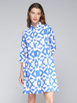 Vilagalla Tyanna Maxi Geo Dress Blue