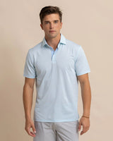 Southern Tide Driver Verdae Stripe Polo Seacrest Green