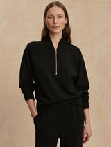Varley Sally Half-Zip Sweatshirt Black