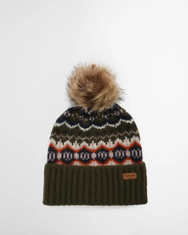 Barbour Helen Fair Isle Beanie Olive
