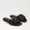 Sam Edelman Bambi Slide Sandal Black Raffia