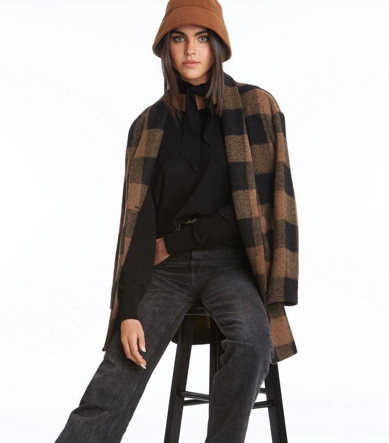 Elliott Lauren Square Dance Jacket Style 75437 Brown Black Check Dan s Southern Prep