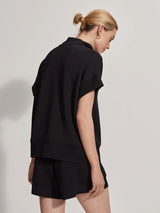 Varley Ritchie Short Sleeve Sweatshirt Black