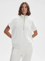 Varley Ritchie Short Sleeve Sweatshirt White