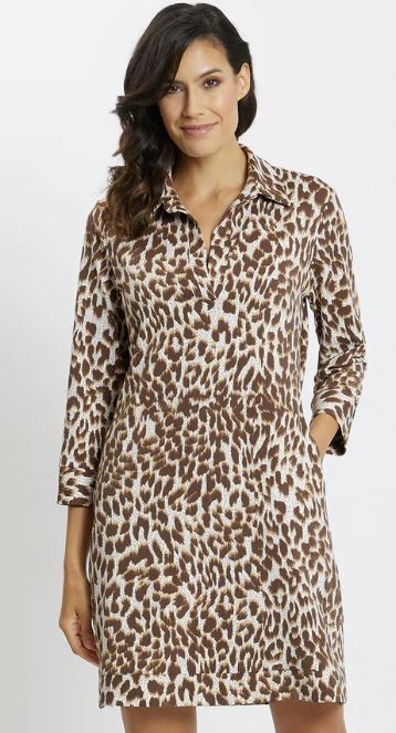 Jude Connally Finley Dress Speckled Cheetah