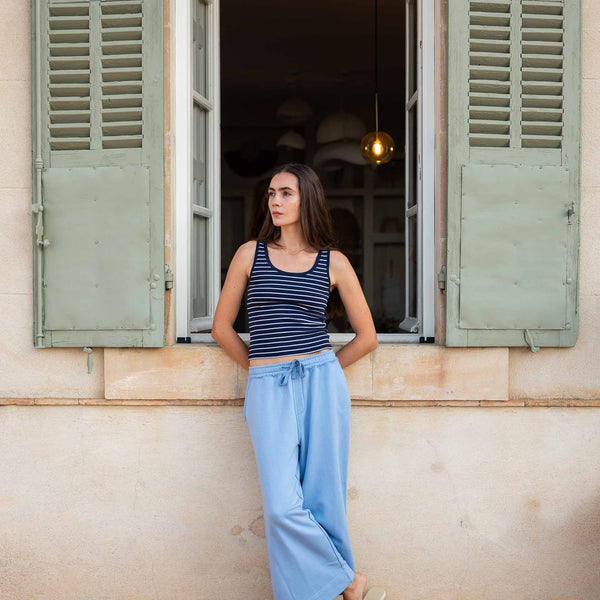 Mersea Frenchie Wide Leg Pant Periwinkle Blue – Dan's Southern Prep