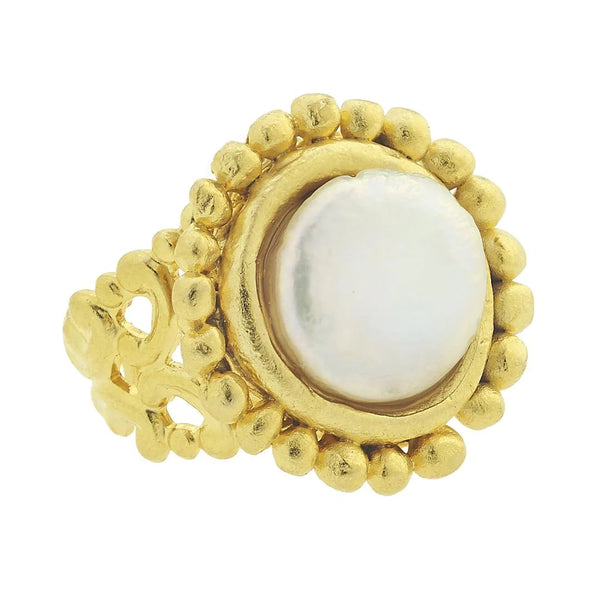 Susan Shaw Dotted Coin Pearl Ring