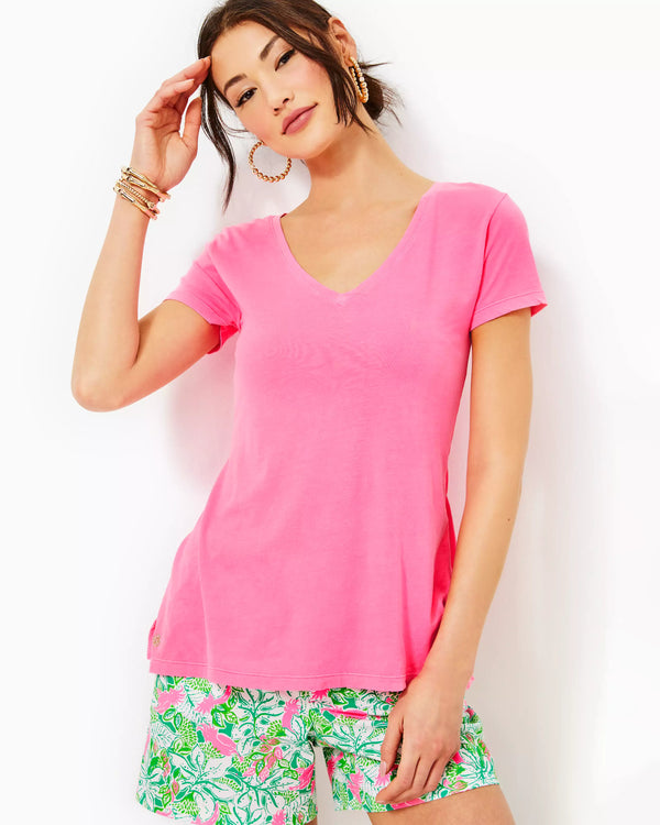 Lilly Pulitzer Meredith Tee Havana Pink  *