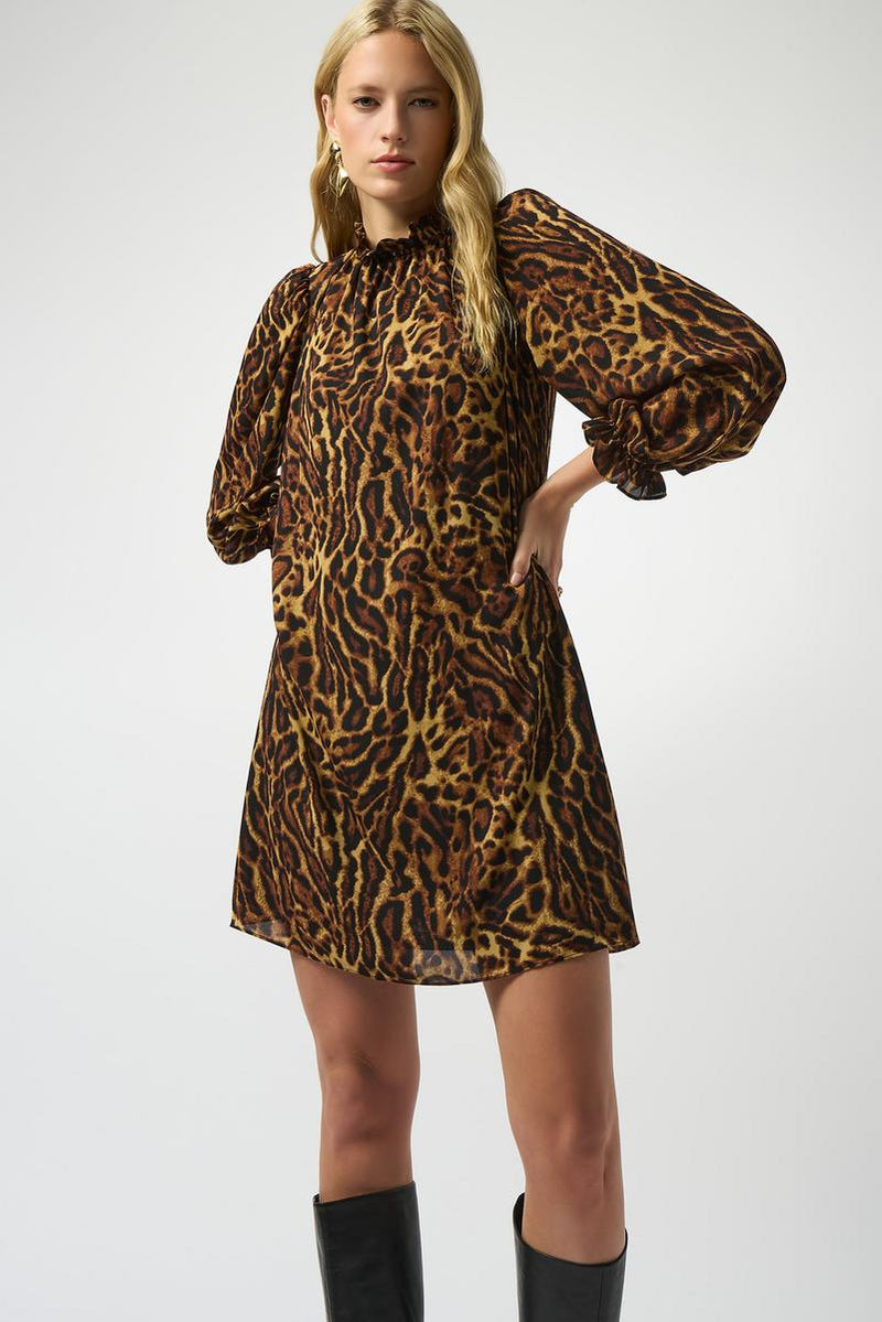 joseph ribkoff black and gold dress Women's Joseph Ribkoff | Casual Mini Shift Dress | Black
