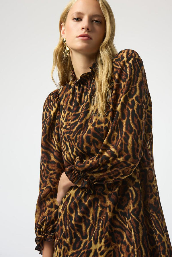 Joseph Ribkoff Dress 253148 Black/Brown