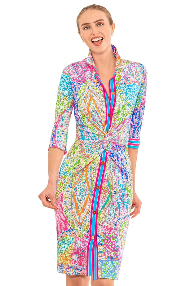 Gretchen Scott Twist & Shout Dress Grand Bazaar Brights