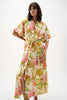 Joseph Ribkoff Floral Maxi Wrap Dress Style 262177 Beige/Multi