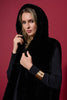 Joseph Ribkoff Textured Vest with Hood 253933 Black