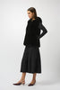 Joseph Ribkoff Textured Vest with Hood 253933 Black