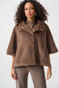 Joseph Ribkoff Short Chevron Faux Fur Cape Style 263917 Mink